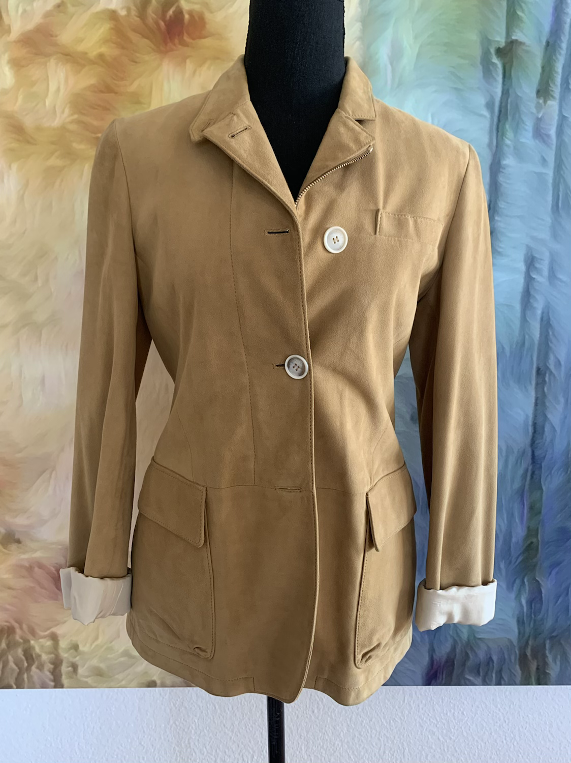 Loro Piana Lederjacke, Gr. 36