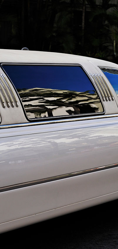 White Limo on Street