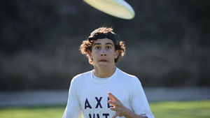 Emmett playing utlimate freesbee for South Eugene HS