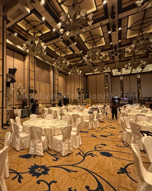 Event lighting setup and on-site technical control at Four Seasons Hotel Hong Kong