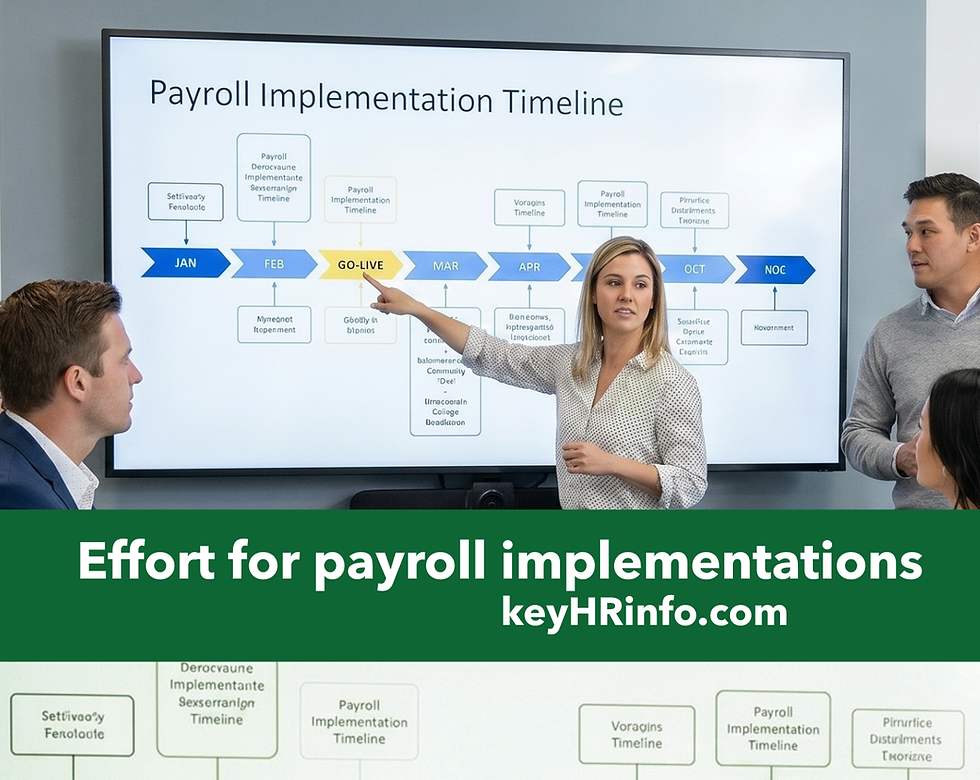 Effort estimation and allocation for payroll implementations in 2026