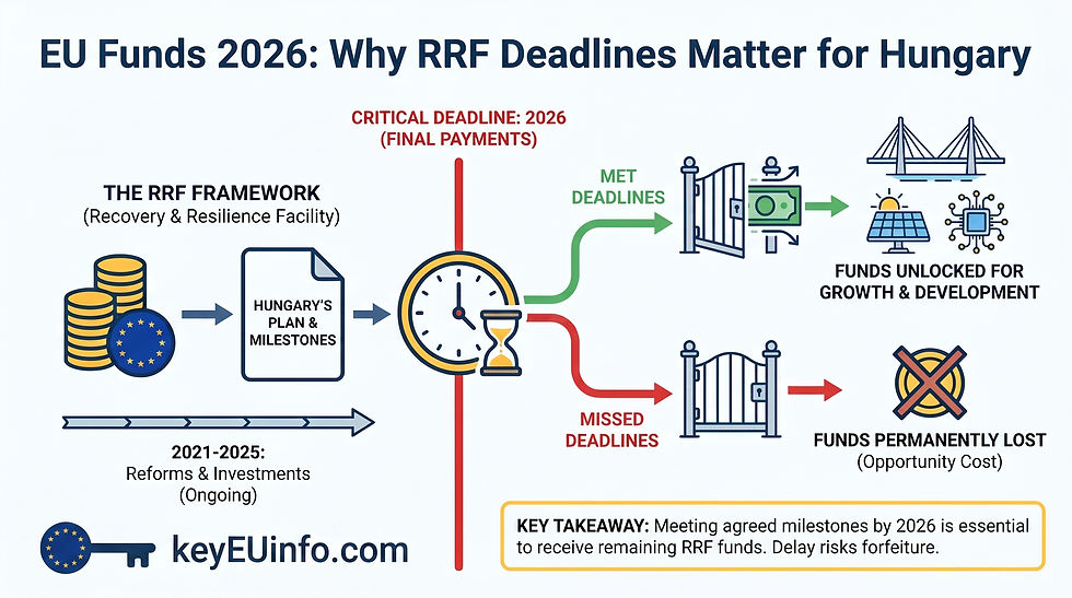 EU Funds in 2026: Why RRF (Recovery and Resilience Facility) Deadlines Matter for Hungary