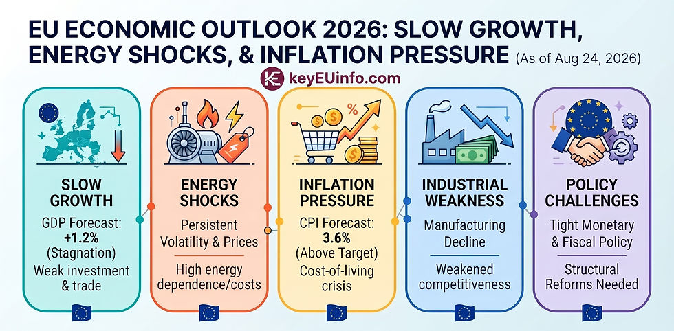 EU Economic Outlook 2026: Slow Growth, Energy Shocks, and Inflation Pressure