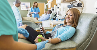 Woman Donating Blood