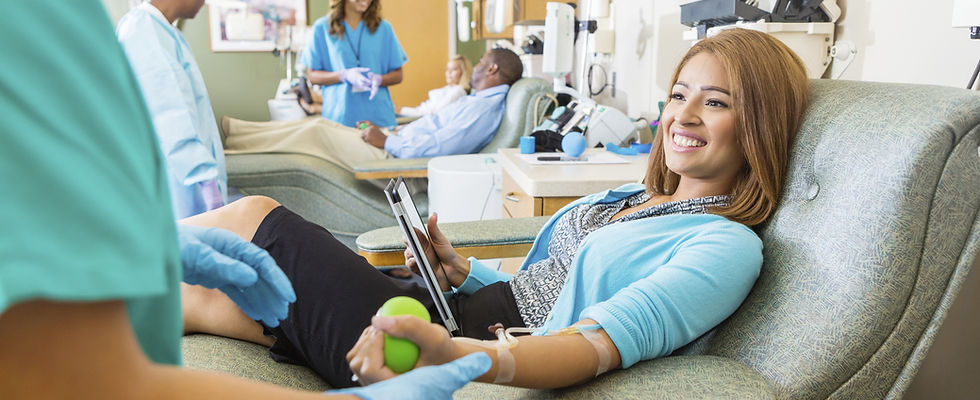 Woman Donating Blood