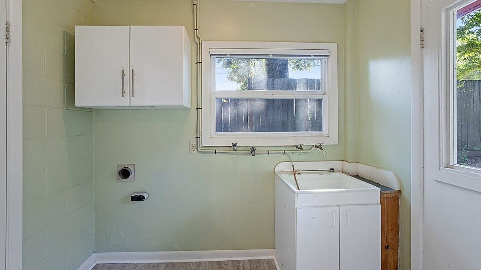 Laundry room without washer dryer