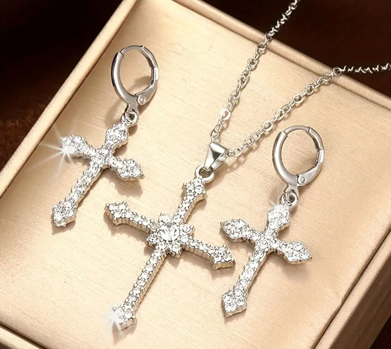 Lottery Spell Divine Millionaire Blessing Gold Necklace & Earrings 