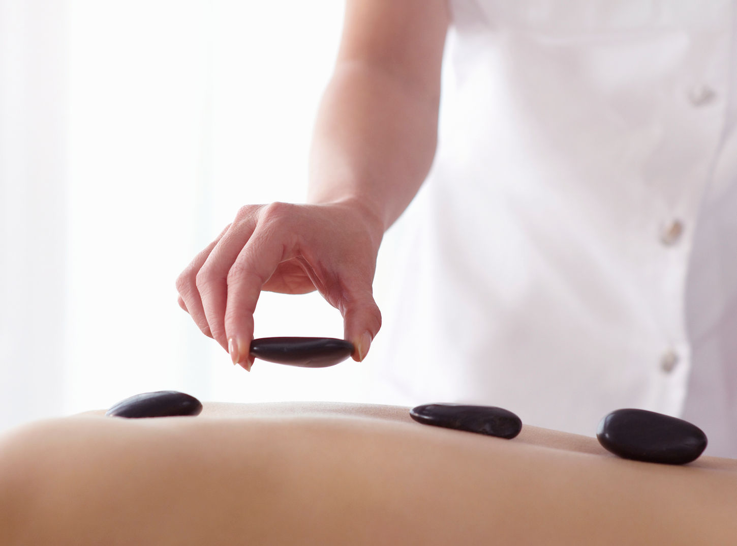 Massagem pedras