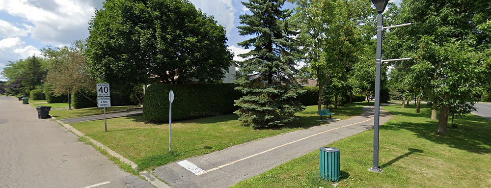 The "Island" Path. Image Courtesy Of Google Maps