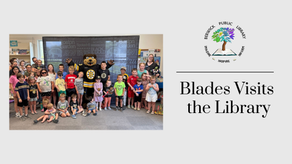 Blades Visits the Library