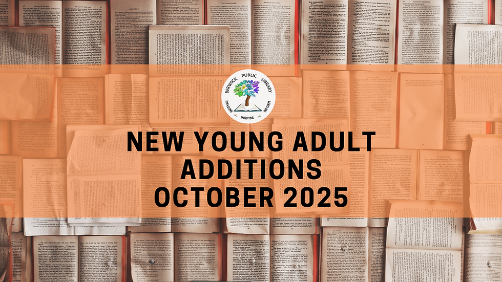 New Young Adult Additions - October 2025