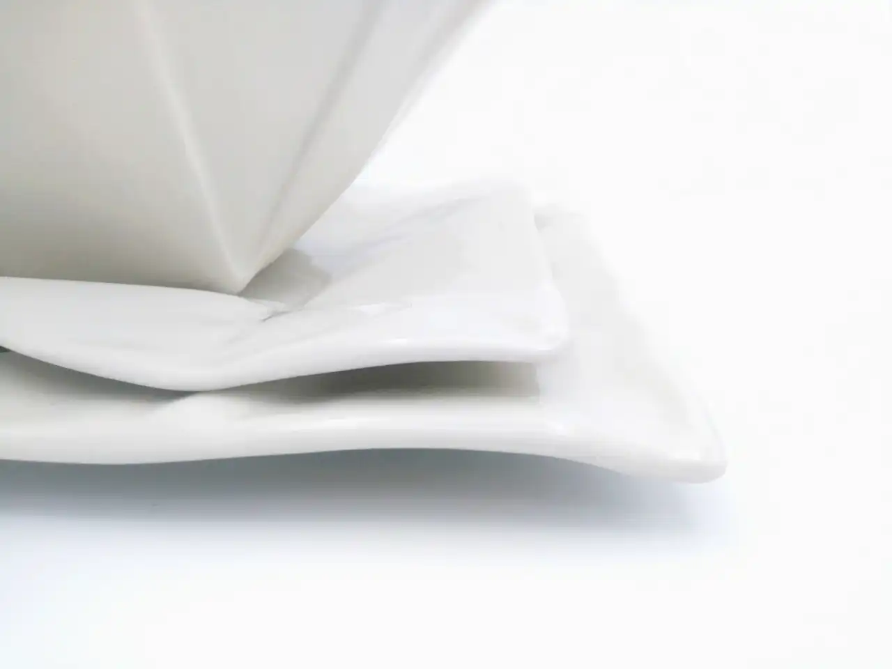 origami porzellan tafelset 3-teilig