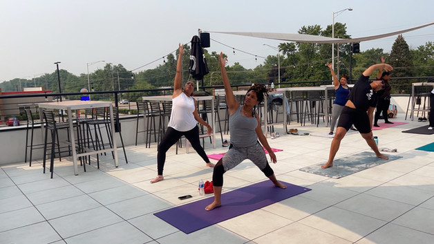 Lure to Yoga summer rooftop yoga