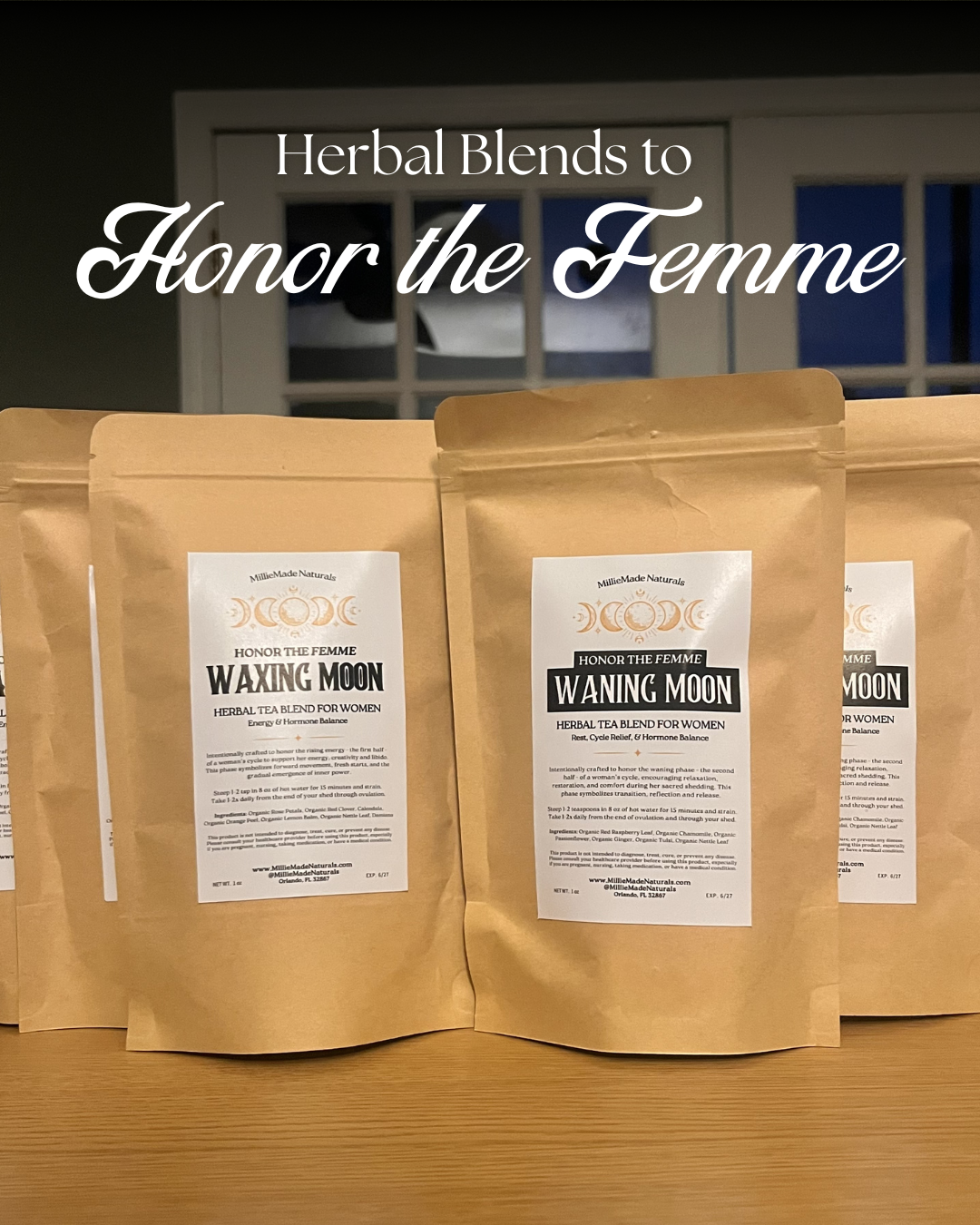 Balanced Femme | Herbal Tea Blend Bundle To Honor the Full Femme Cycle