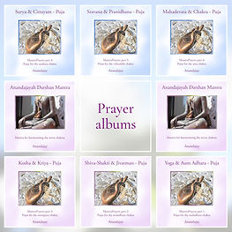 Album covers van de 8 Prayer albums