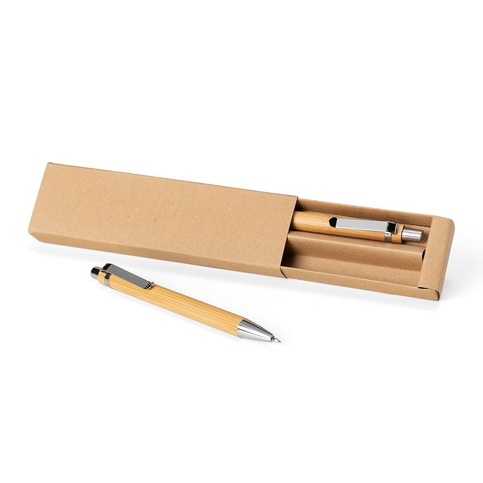 Miniatura: Kit Ecológico Caneta e Lapiseira Bambu 14681