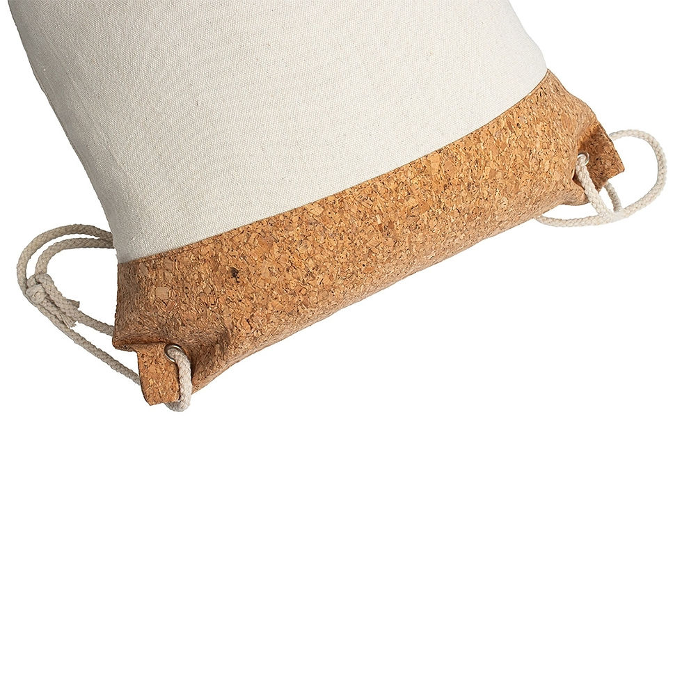 Miniatura: Mochila Saco de Lona e Cortiça 08078