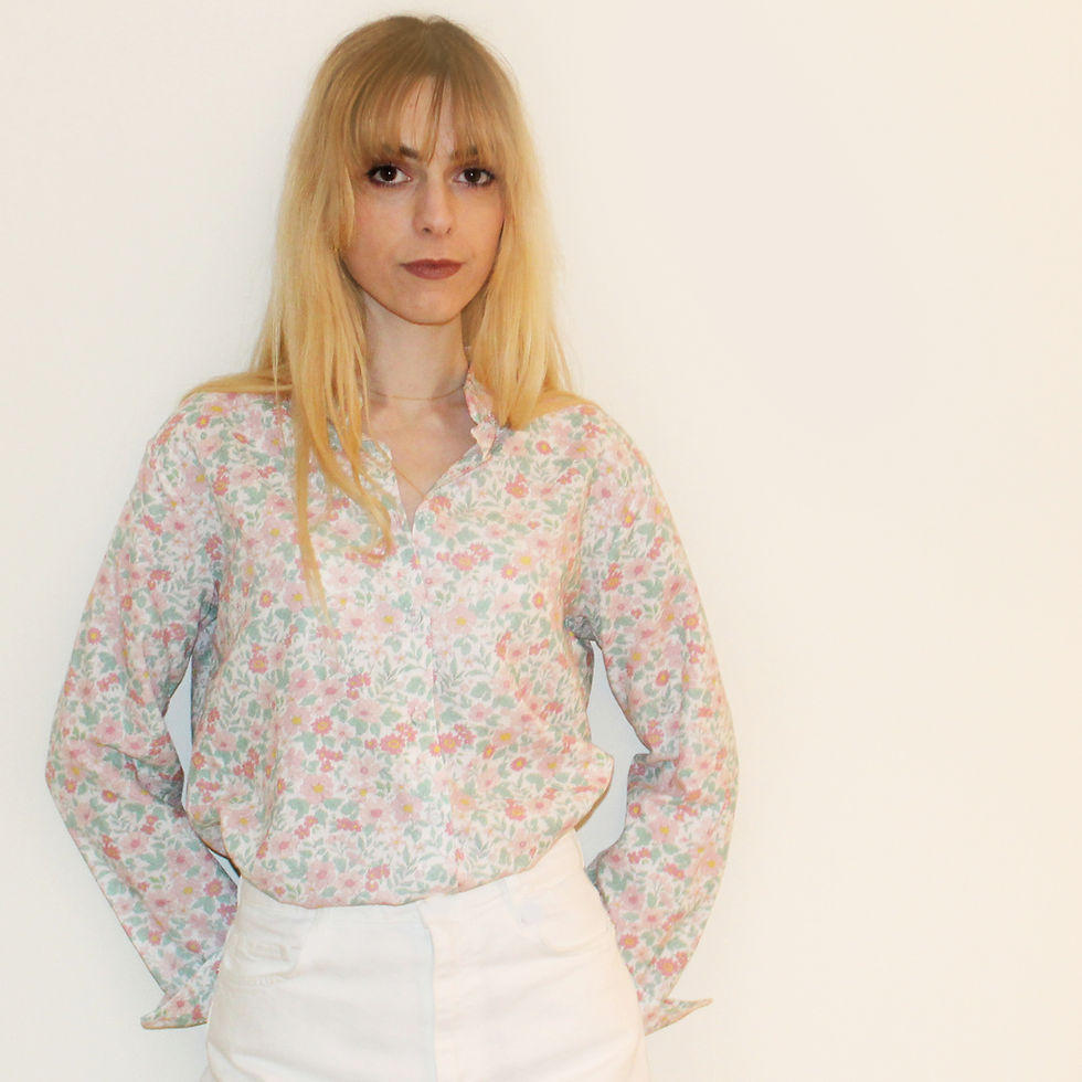 Thumbnail: "Softly Blooming in Rose Mist" camicia - shirt