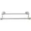Thumbnail: Edwardian Bath Towel Bar Double - Beaded Backplate