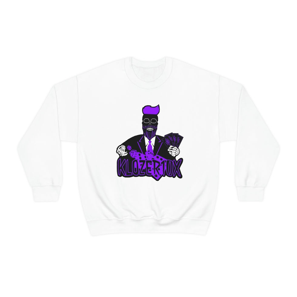 Unisex Heavy Blend™ Crewneck Sweatshirt - Purple Skully