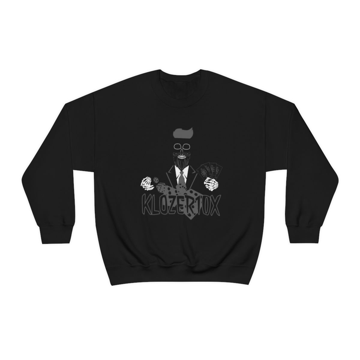 Unisex Heavy Blend™ Crewneck Sweatshirt - Grey Skully