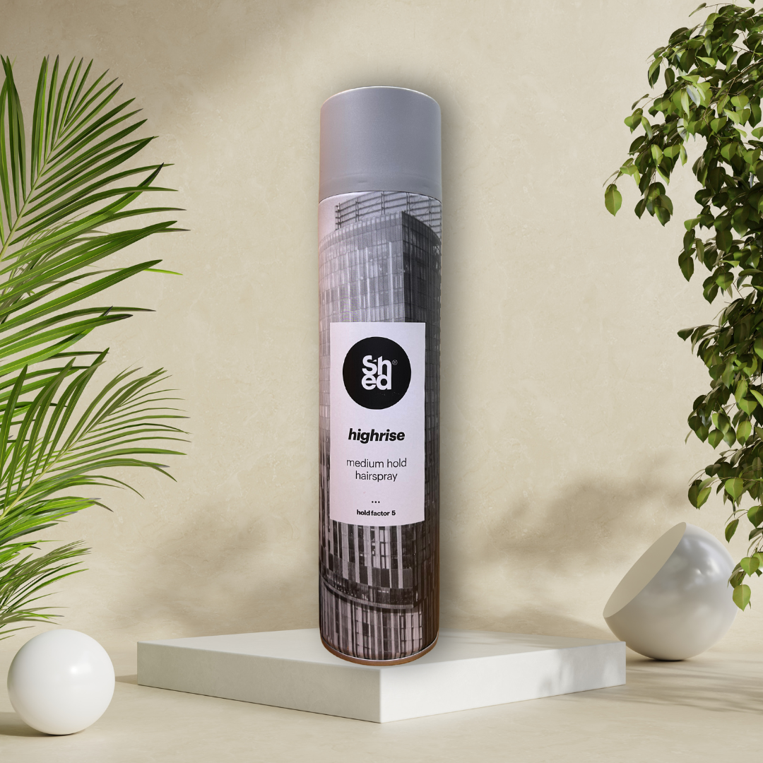 SHED Highrise Natural Hold Hairspray - 600ml