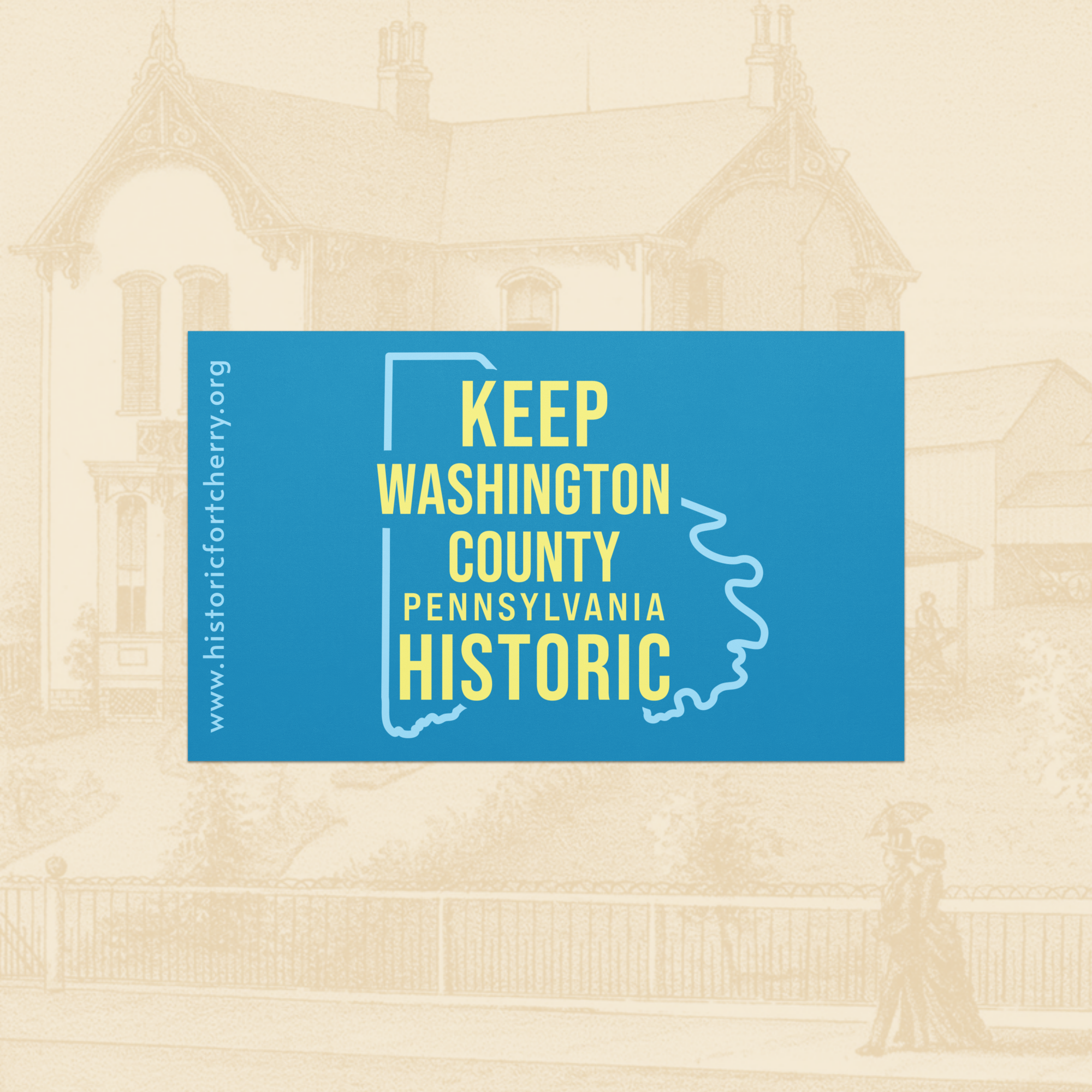 Keep Washington County Pennsylvania Historic Car Magnet
