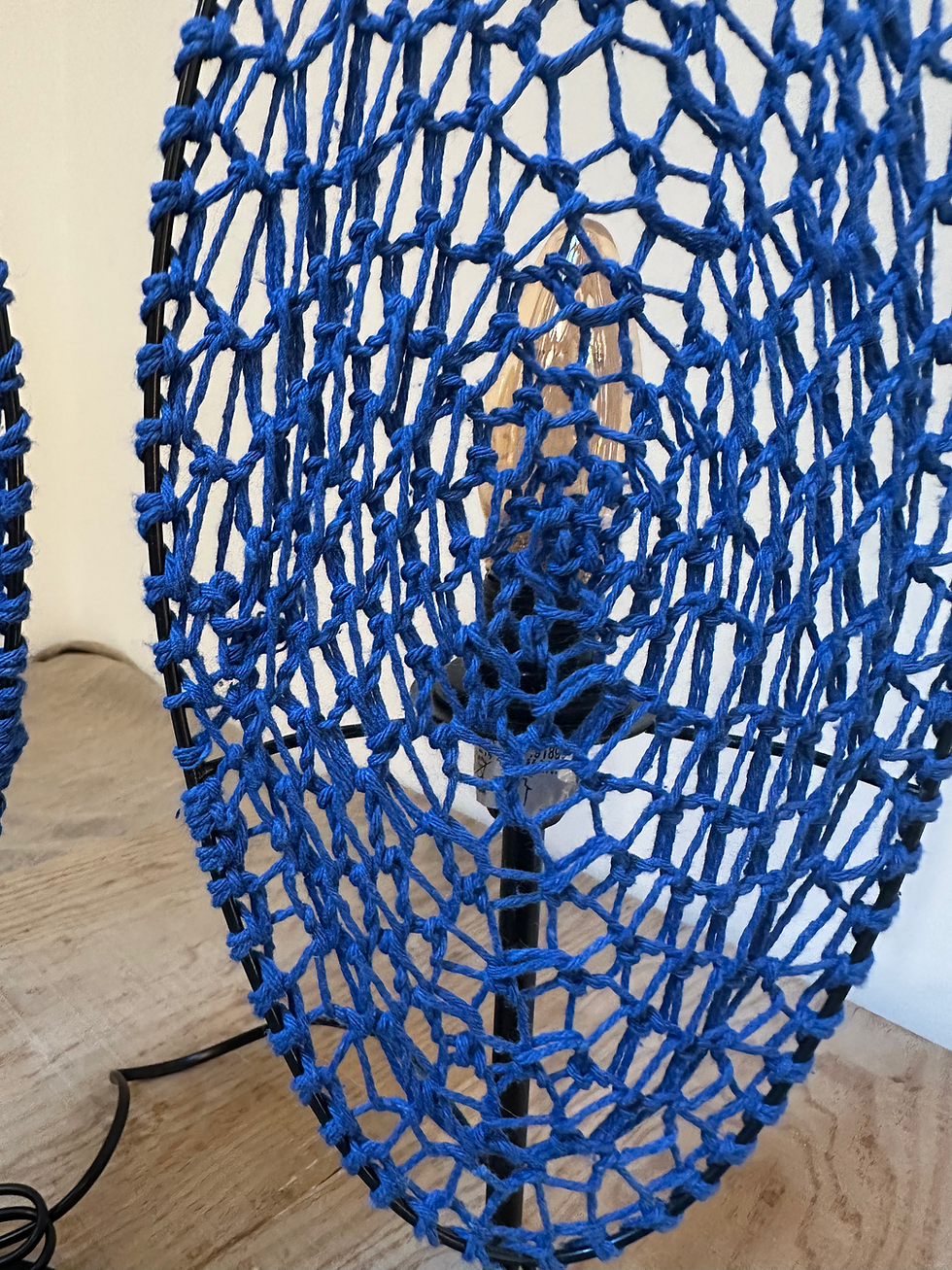 Miniatura: Lampe à poser ENVOLCoton bleu