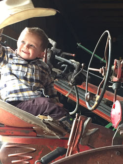 Ransom driving tractor