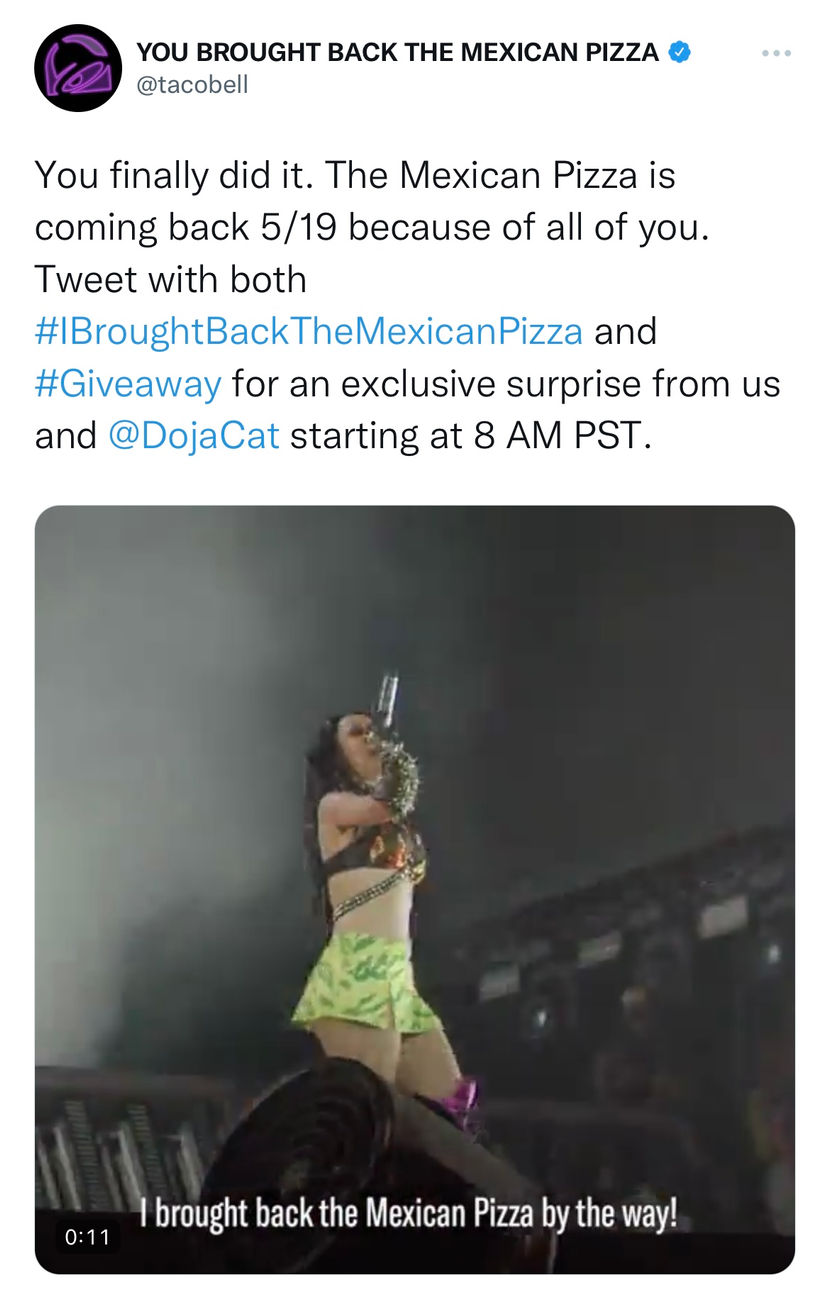 Taco Bell Tweet - 0422