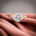 3 CT Round Cut Moissanite Snowdrift Engagement Ring in 18K Solid Gold