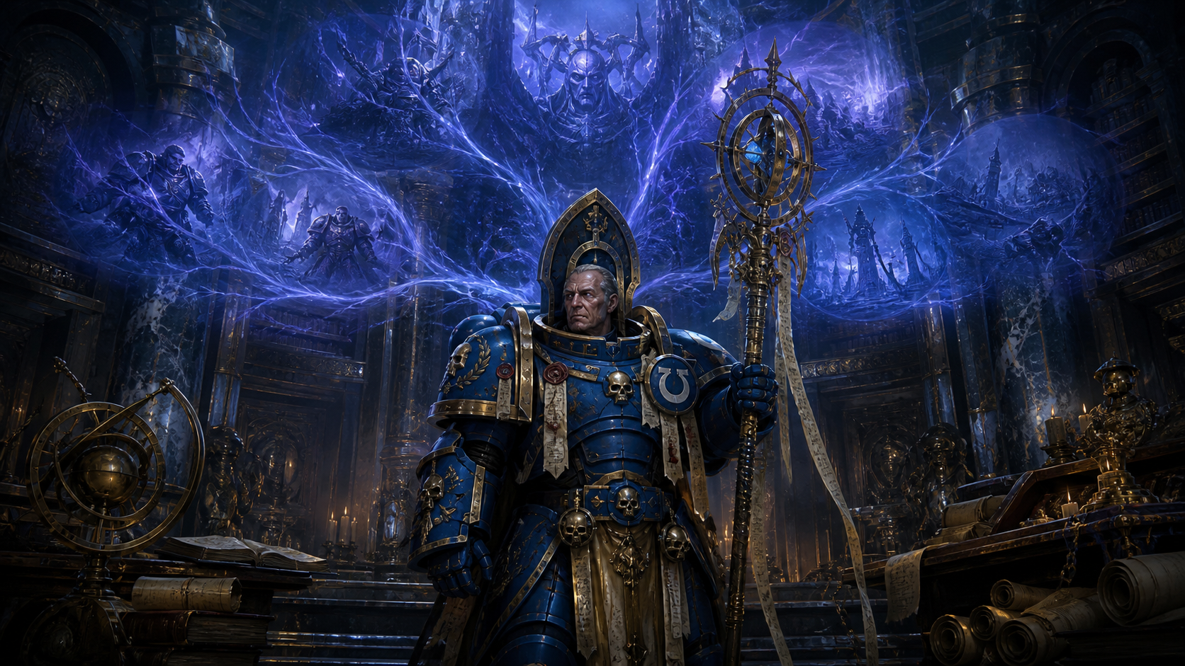 Illustration de couverture de Varro Tigurius : l’œil psychique des Ultramarines