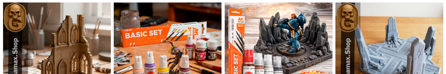 Peintures, figurines et décors pour wargame disponibles sur Ganamax.shop