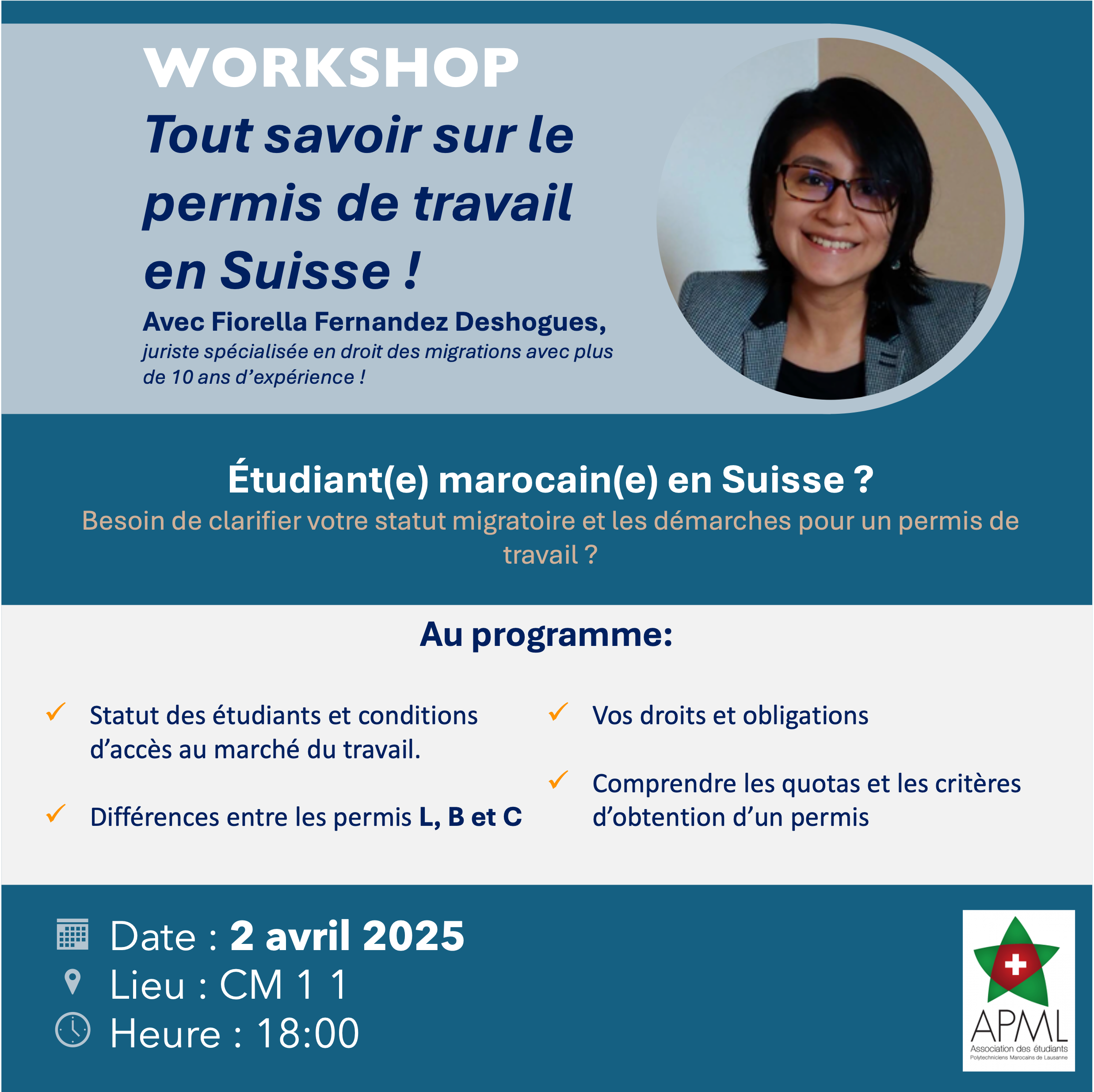 Workshop tout savoir sur le permis de travail en Suisse - Association ...