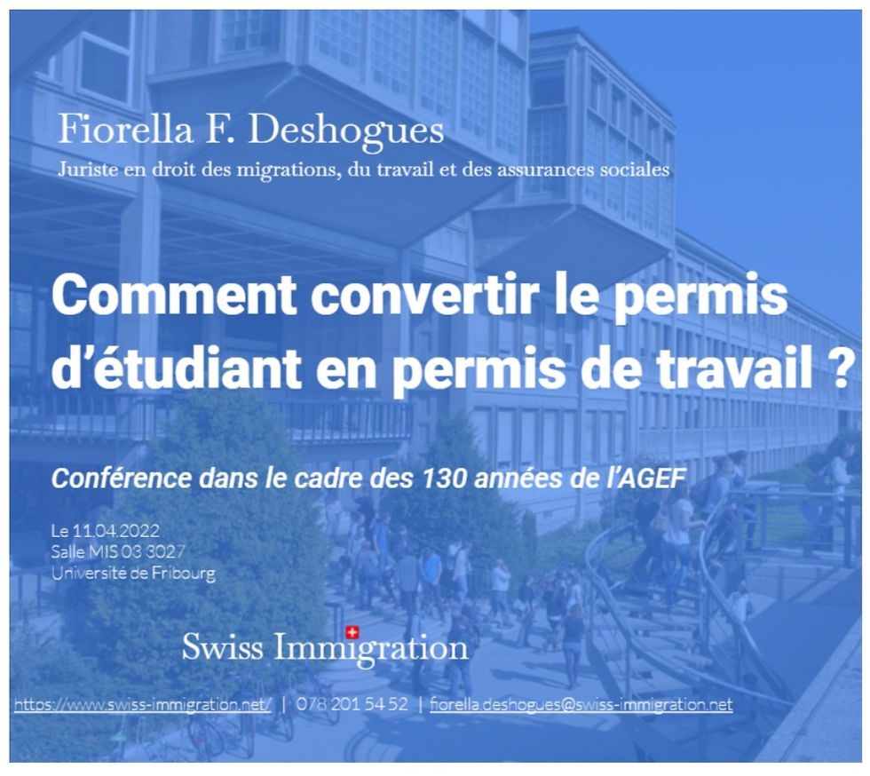 Conférence : Comment convertir le permis d'étudiant en permis de travail ?