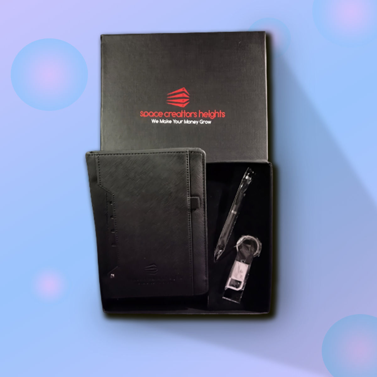 Corporate Diary & Pen Combo - Space Creattors