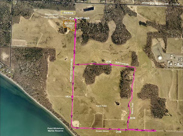 A map of the RWTC course