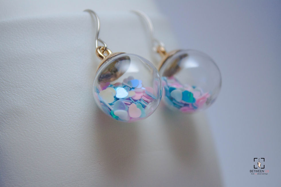 Thumbnail: ต่างหูกลมมีของตกแต่งข้างใน