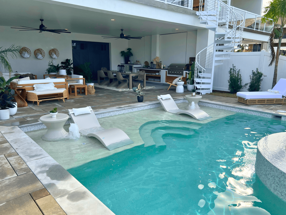 Evan Thomas & Keith Bynum's Sunshelf On Their Pool Design From Season 5 of Rock The Block