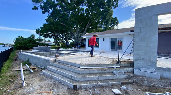 Building A Raisesd Concrete Shell Pool In Pinellas County