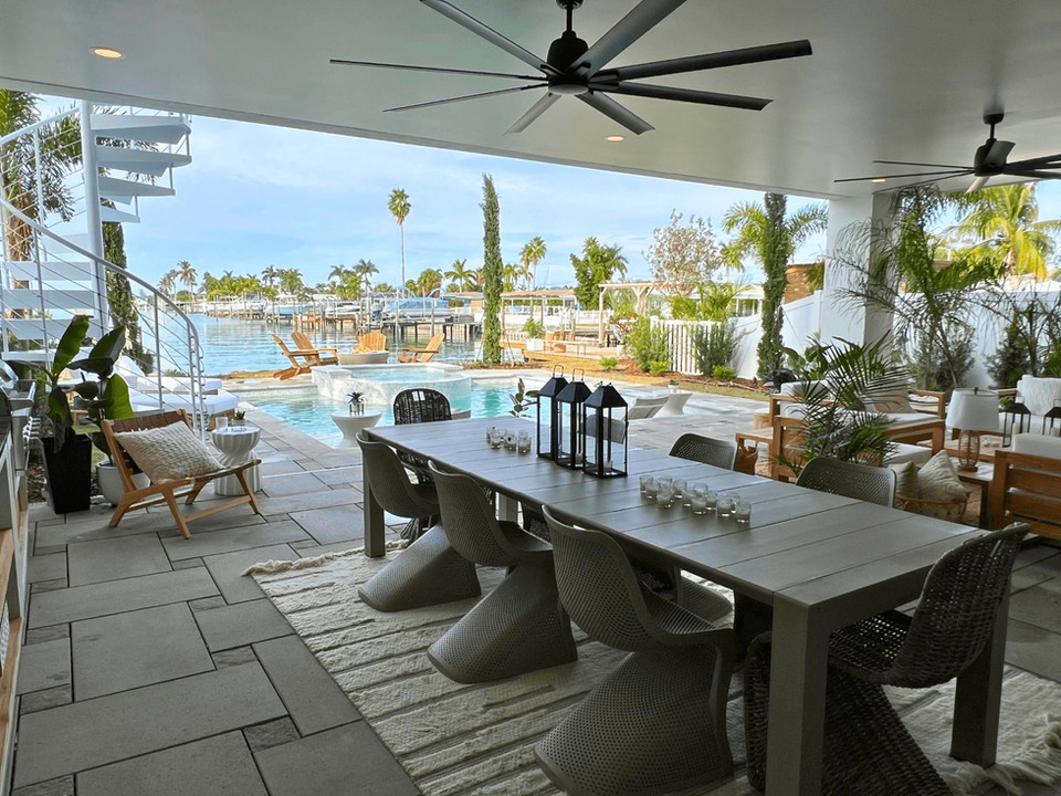 Evan Thomas & Keith Bynum's Patio & Pool Space From Season 5 of Rock The Block