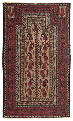 バルーチ プレイヤーラグ アンティークペルシャ絨毯 | Kawasemi Rug