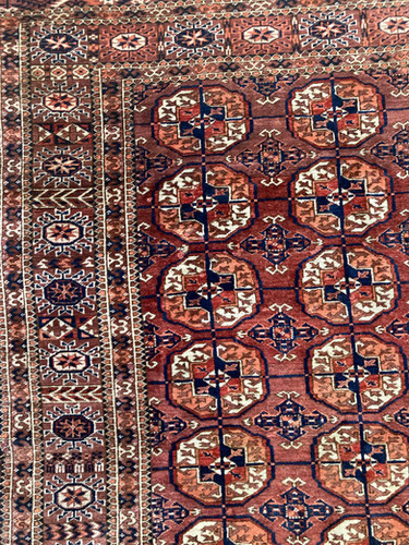 【トライバルラグ】トルクメニスタン産テッケラグ　210cm×120cm トライバルラグ】トルクメニスタン産テッケラグ 210cm×120cm