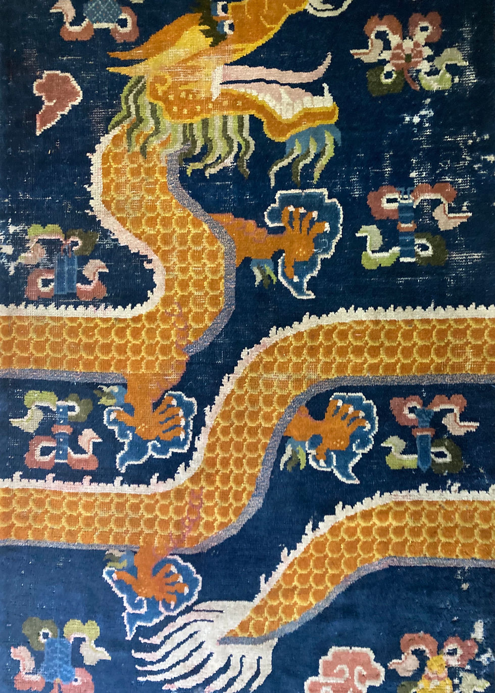 サムネイル： 寧夏 龍ピラーラグ（円柱）(英語 pillar) ラグ    Ningxia Pillar Rug