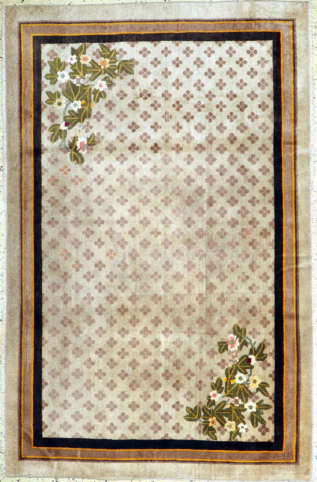 Fine Peking Rug 高級北京ラグ(1920年頃) ウール×コットン×コットン サイズ 210cm x 133cm