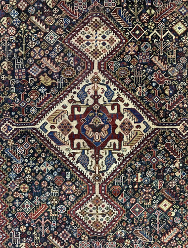 Qashqai Rug カシュカイ族 アンティーク トライバルラグ 1875年頃