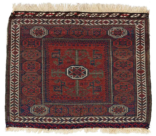 オールド バルーチ バッグフェイス Antique Baluch Bag Face｜20世紀初頭｜天然染料ウール | Kawasemi Rug