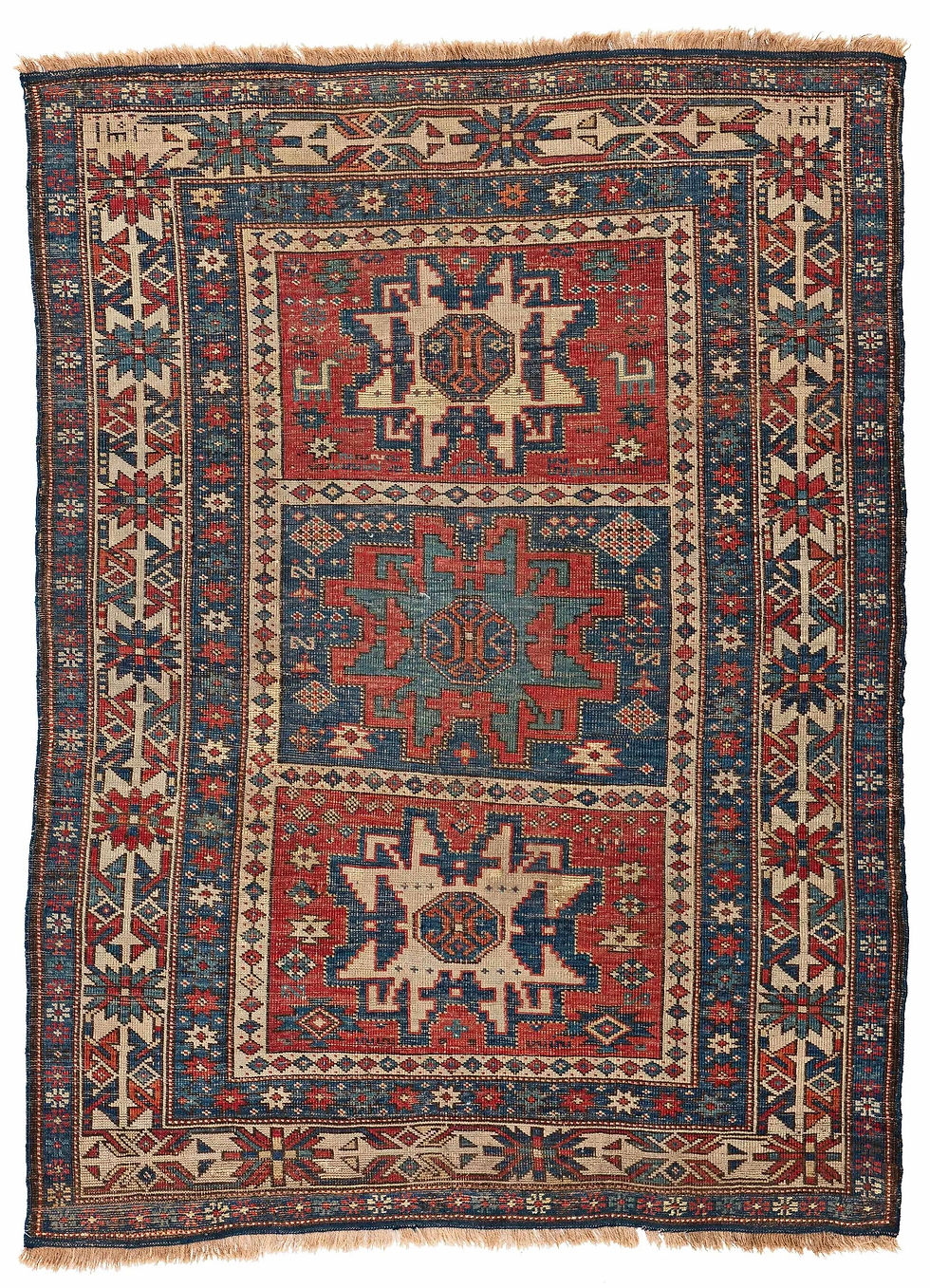 Thumbnail: Kuba (Quba) Lesghi Star Rug  アンティーク クバ レスギ 星ラグ