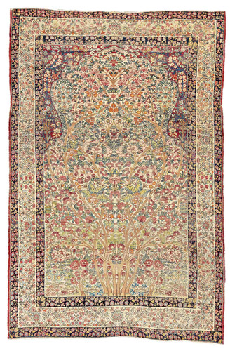 Fine Antique Kirman Tree Rug 197 x 132 cm | Kawasemi Rug
