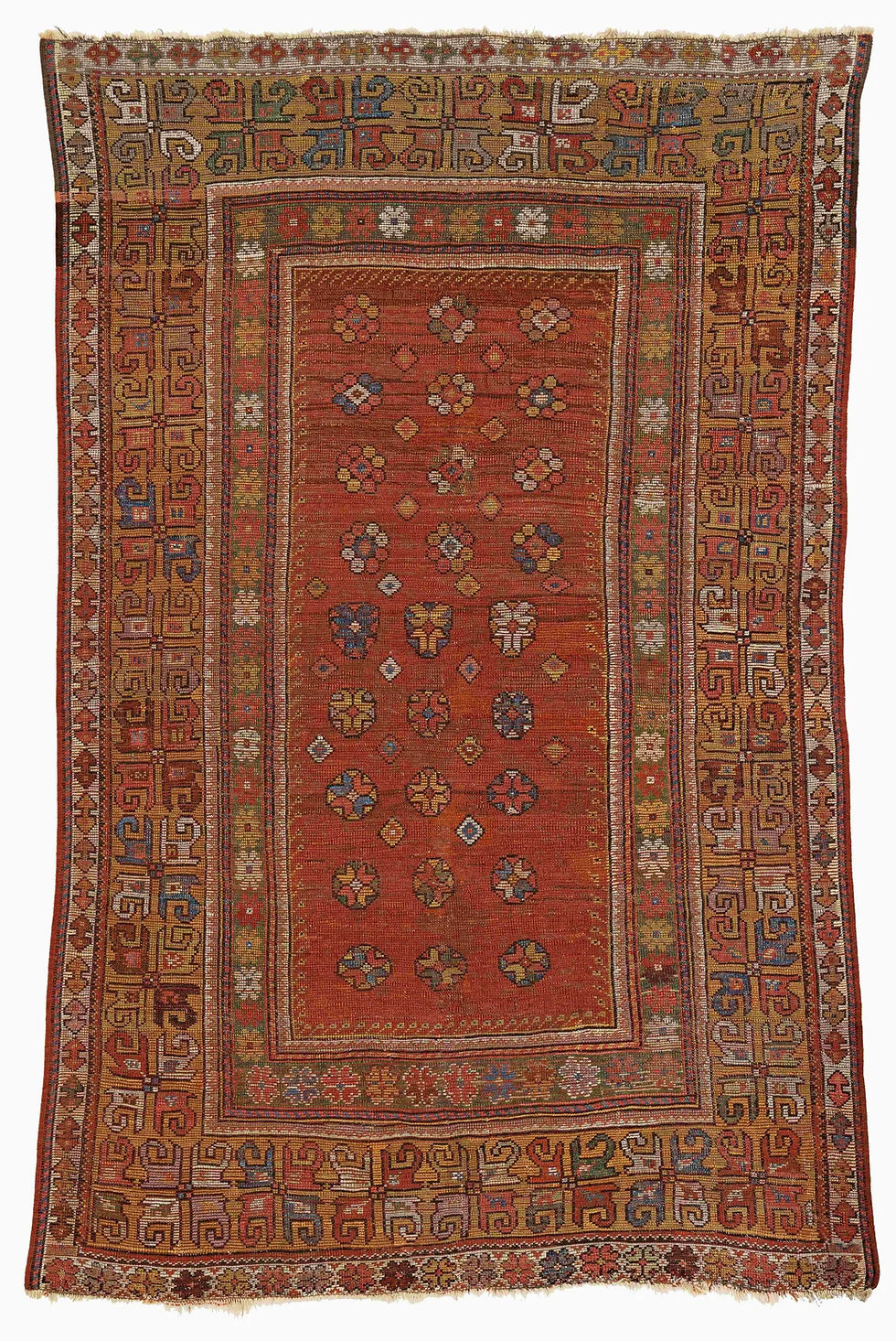 サムネイル： アンティーク・ミラス・ラグ（メラス）トルコ、（1880年頃）Antique Milas Rug c1880